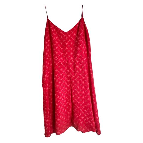 Gap Red Abstract Print Fit and Flare Cami Dress XLarge NWT - Picture 6 of 6